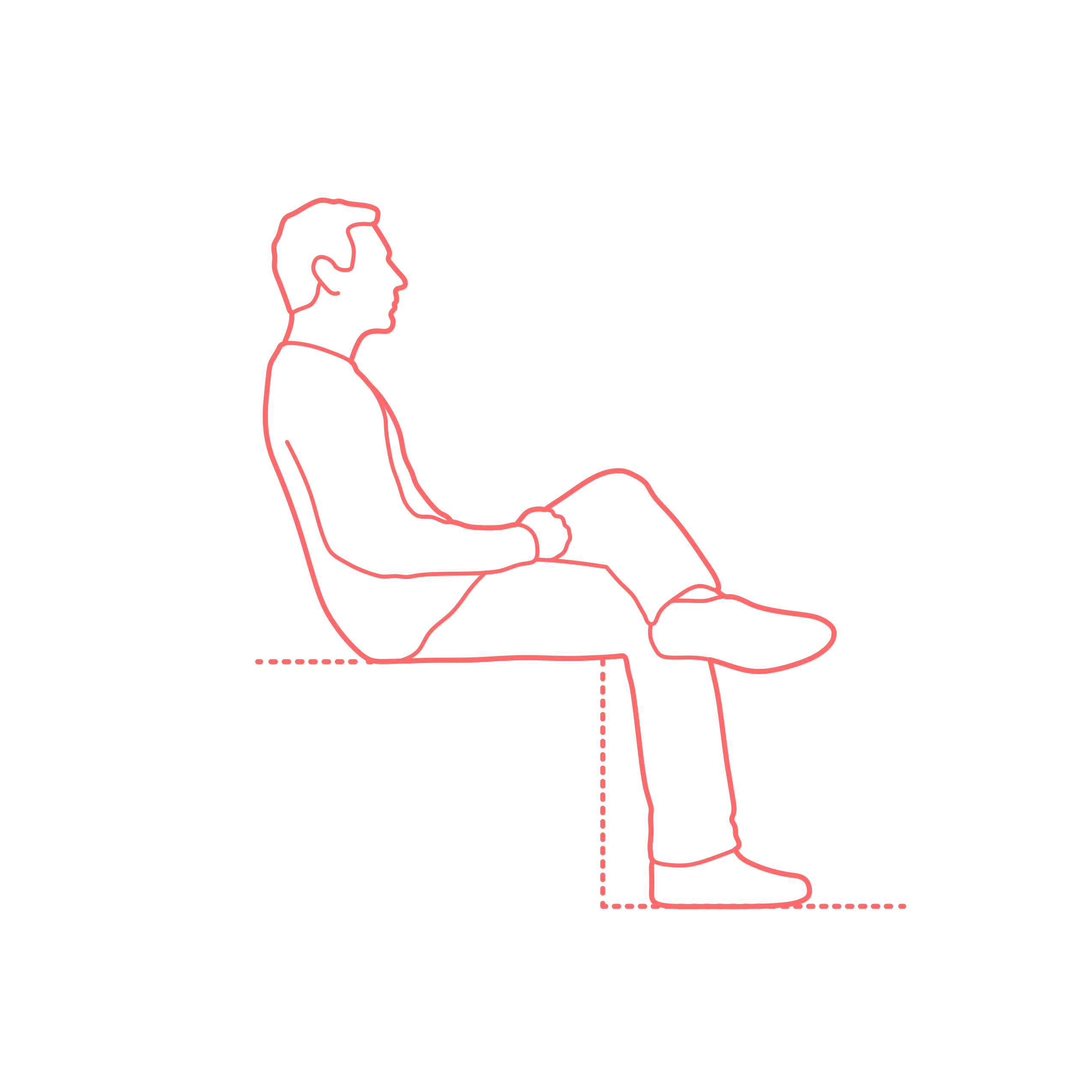Humans Sitting Side Female Home Sketch Style Svg Vector Free Vectors